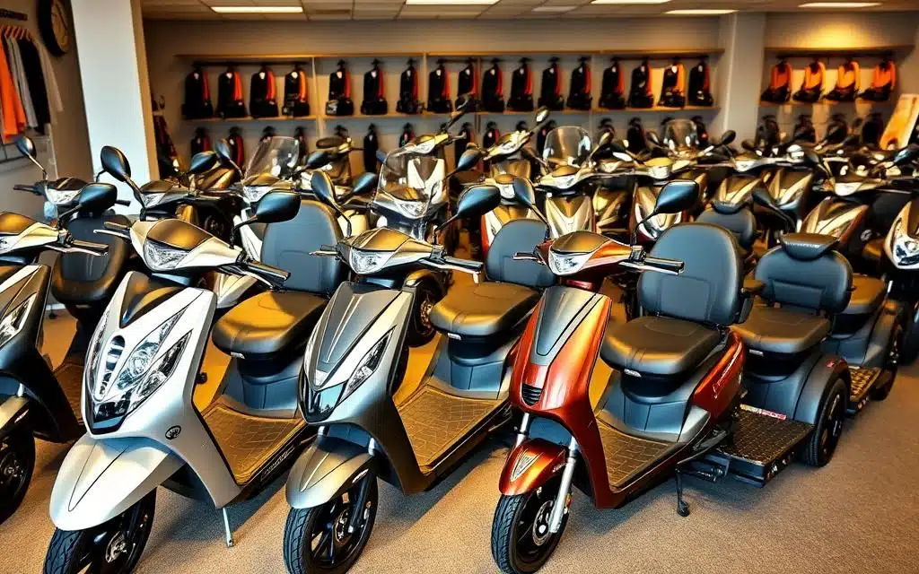 verschillende modellen scootmobiel