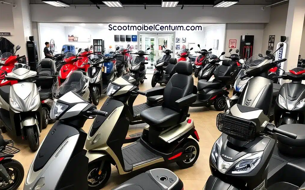 verschillende modellen scootmobielen