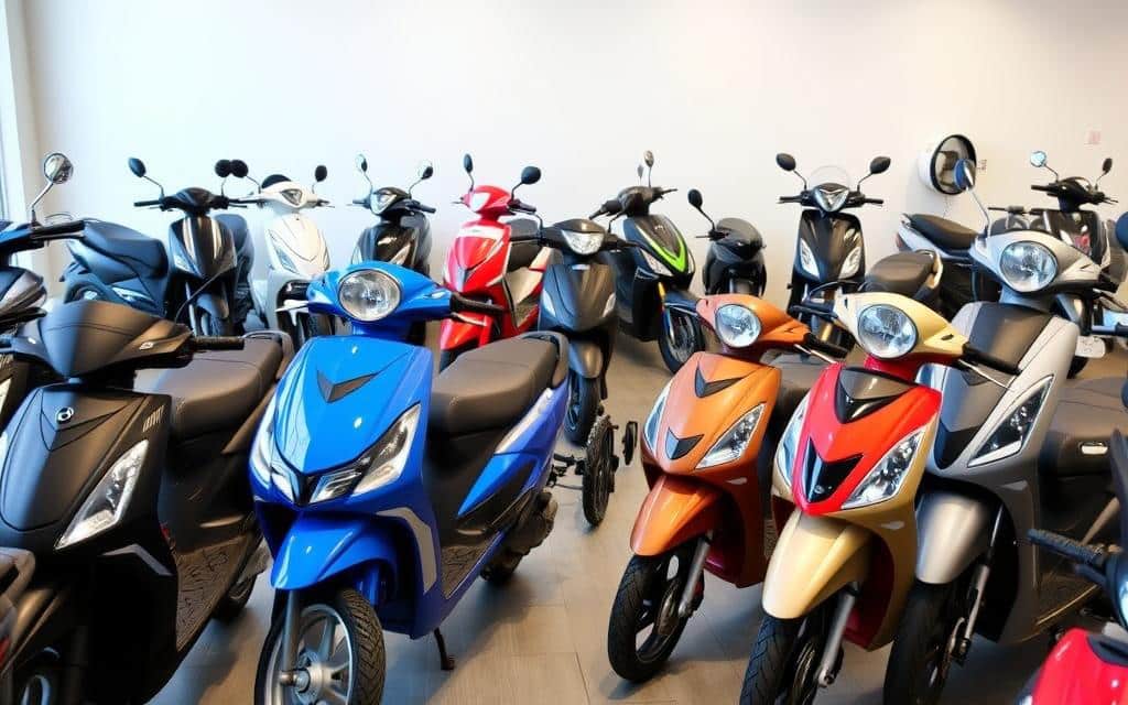 verschillende soorten scootmobielen