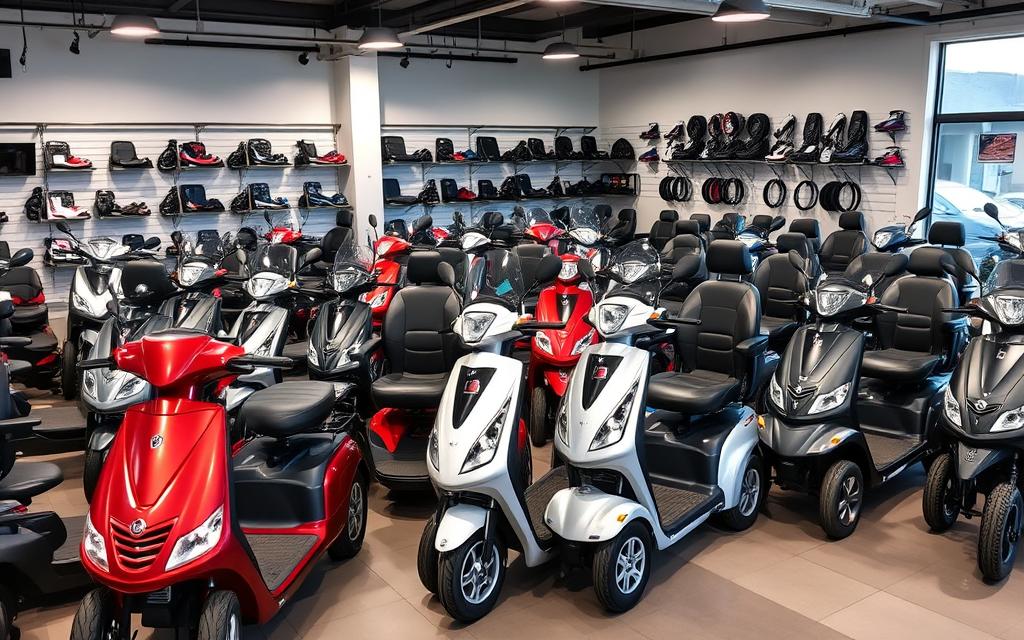 verschillende types scootmobiels beschikbaar in Wilderen