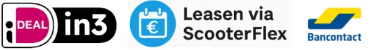 betaal logos ideal scooterflex bancontact
