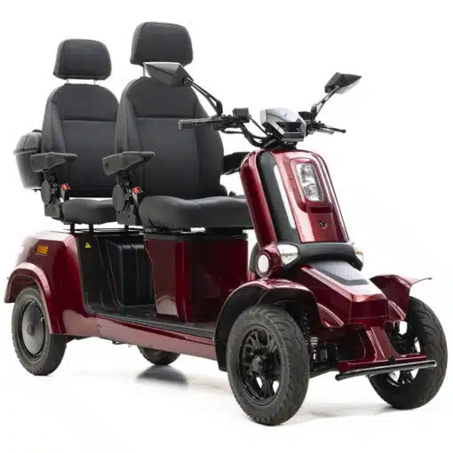 for motion forty-5 duo - 2 persoons scootmobiel rood