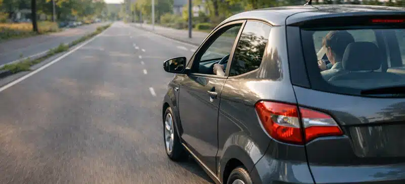 Proefrit met een 45 km auto om instap, zicht en comfort te testen