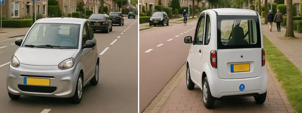 Vergelijking tussen brommobiel op de rijbaan en gehandicaptenvoertuig op fietspad in Deurne