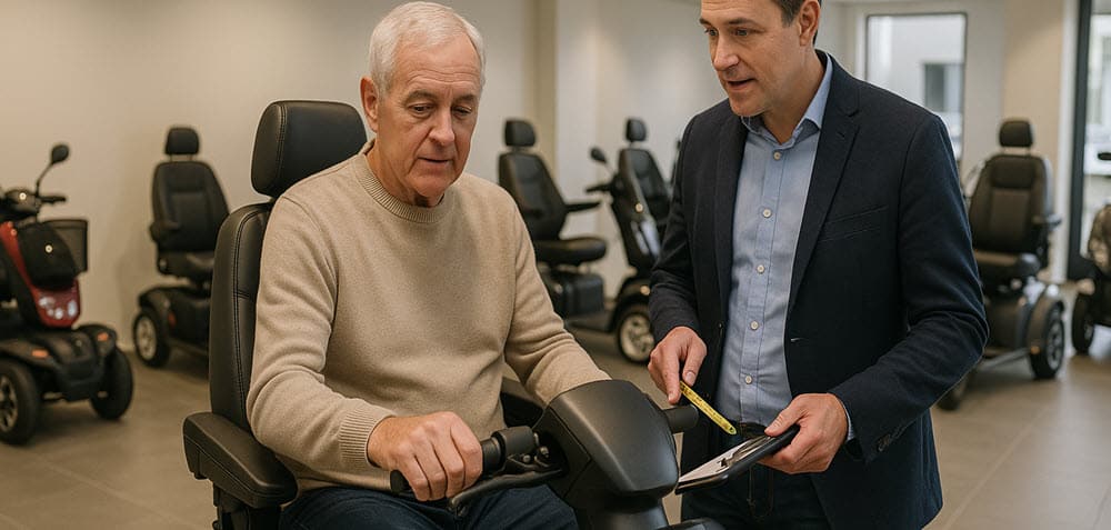 Persoonlijk advies bij scootmobielen tijdens showroomafspraak in Amsterdam