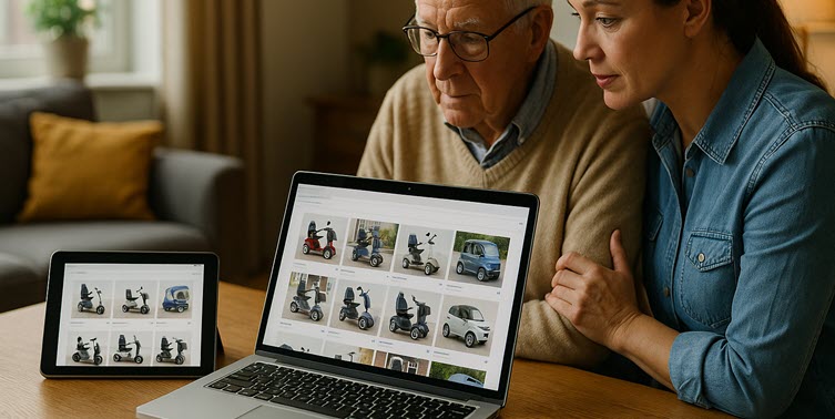 Overzicht van tweedehands scootmobielen op Marktplaats
