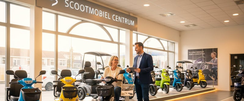 de showroom vol metmobiliteitsoplossingen voor mensen in haren en in de omgeving 