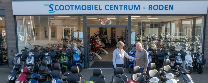 showroom van scootmobiel centrum met ons aanbod voor elke mobiliteitsoplossing