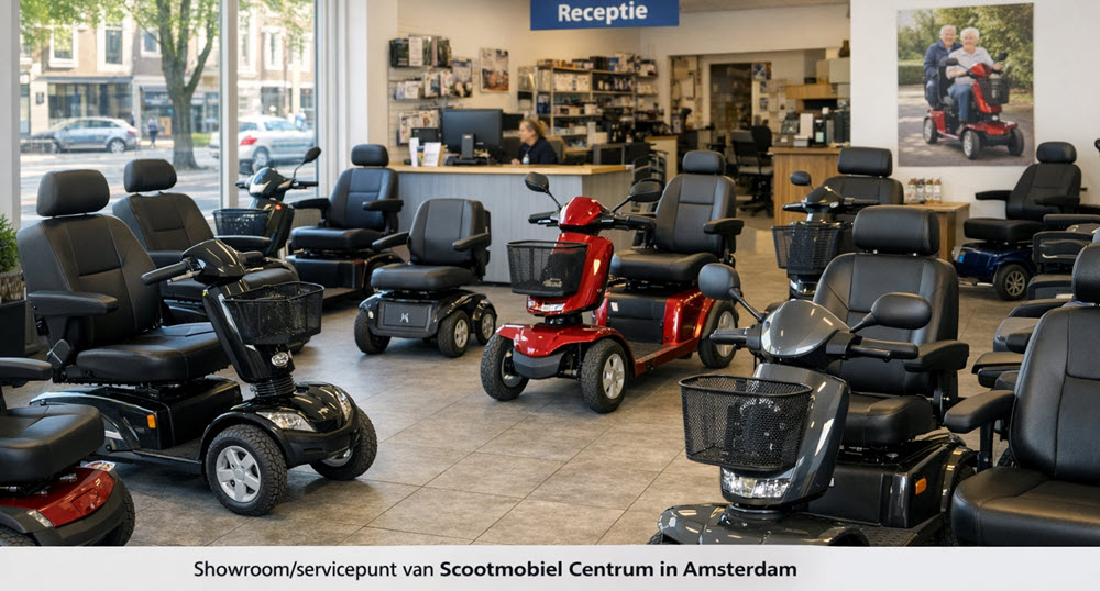 Scootmobiel showroom in Amsterdam