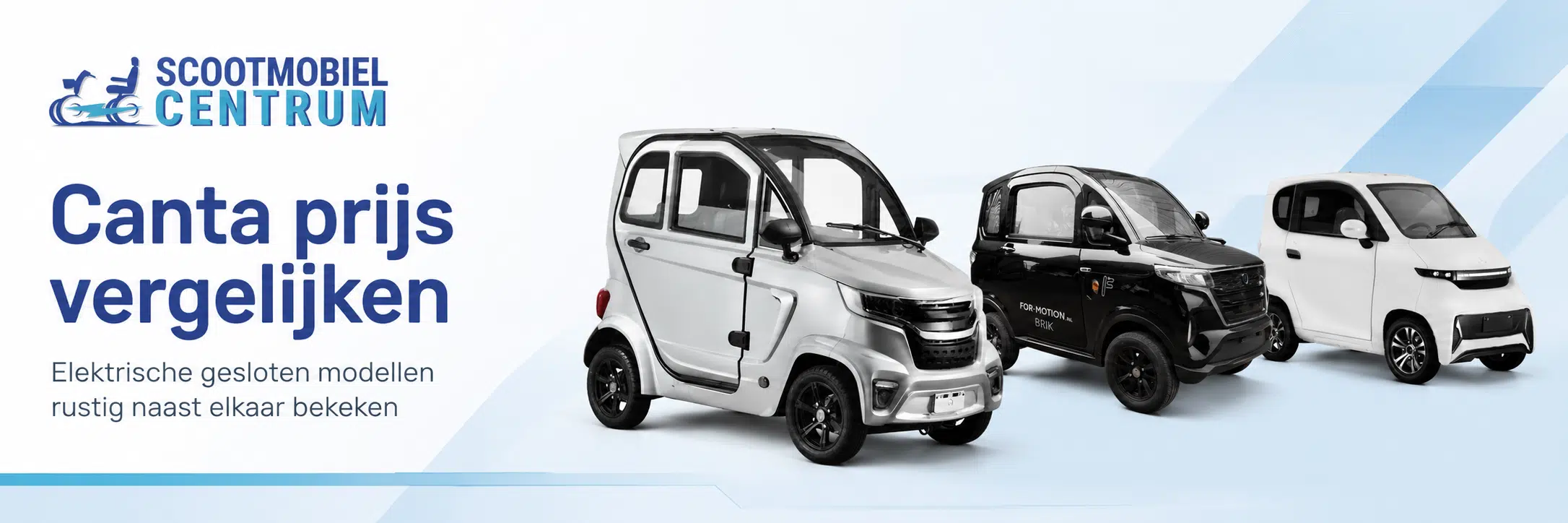 Canta prijs vergelijken met elektrische scootmobielauto modellen van Scootmobiel Centrum