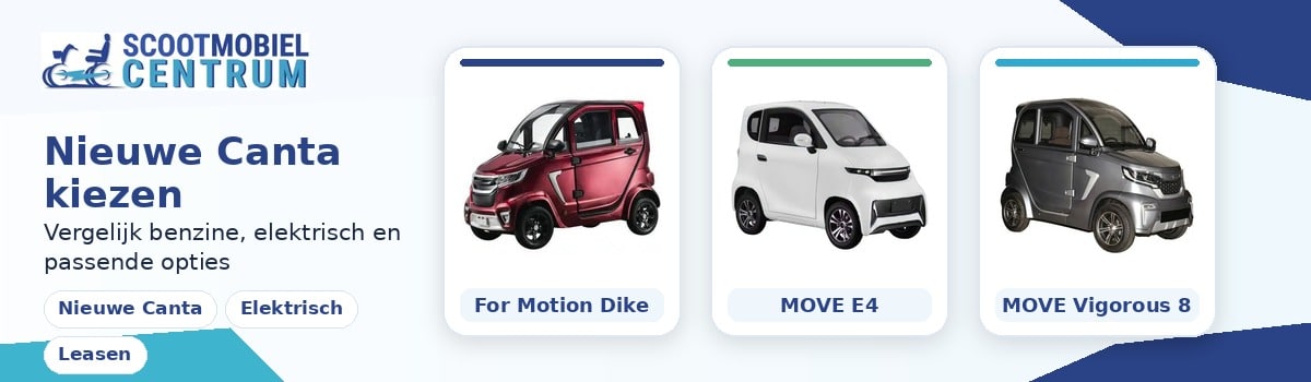 Nieuwe Canta kopen of elektrisch vergelijken met For Motion Dike MOVE E4 en MOVE Vigorous 8