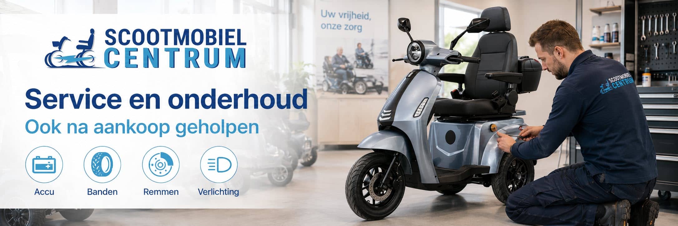 Scootmobiel onderhoud service en reparatie