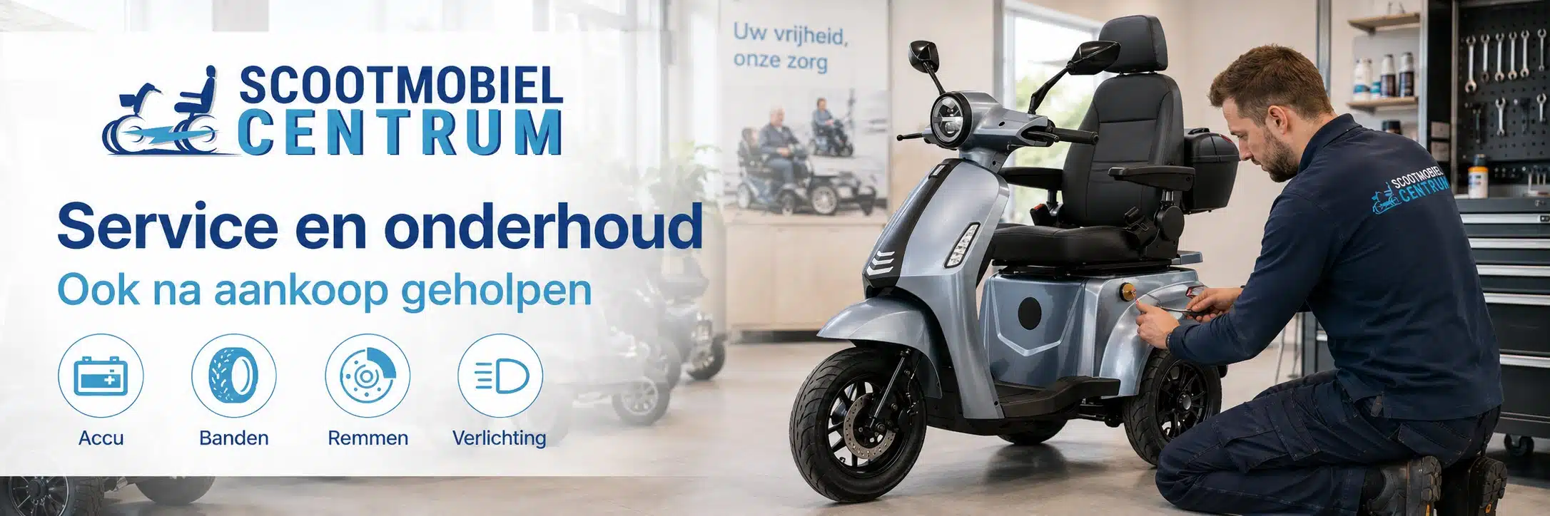 Scootmobiel onderhoud service en reparatie
