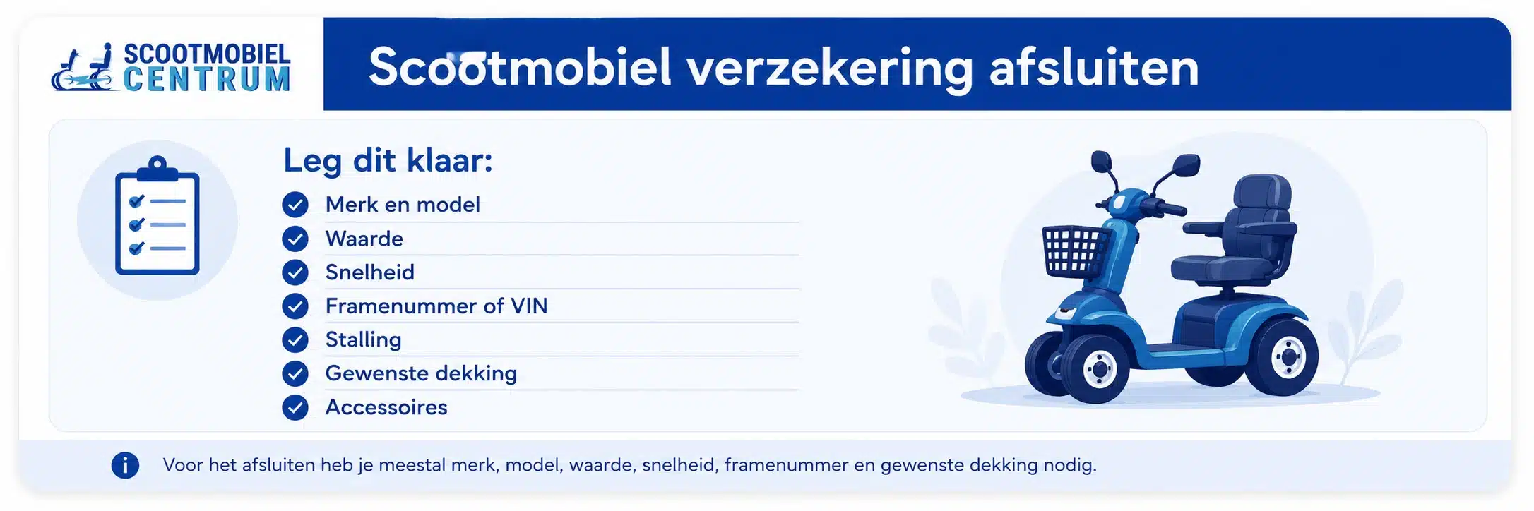 Kosten van een scootmobiel verzekering met WA en All Risk
