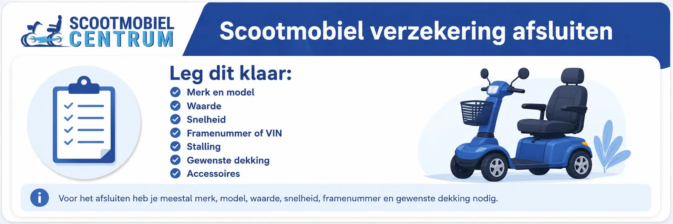 Kosten van een scootmobiel verzekering met WA en All Risk