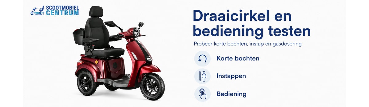 Rode For Motion Fast One T bij uitleg over korte bochten, instap en bediening