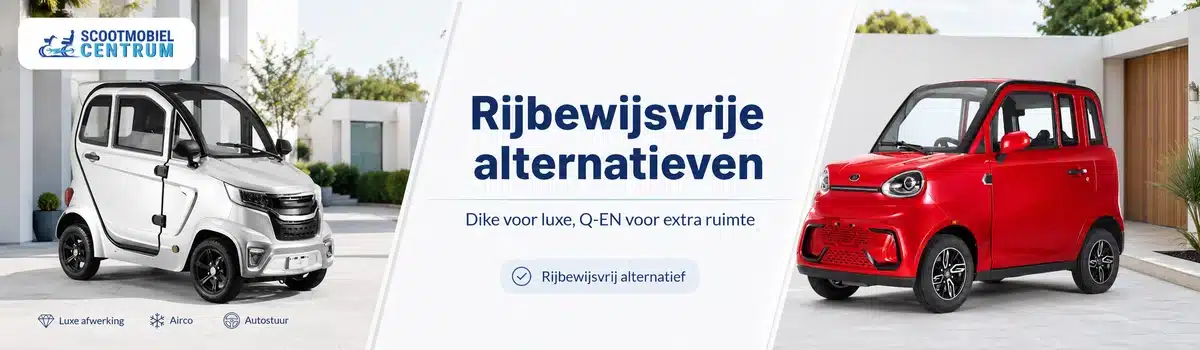 For Motion Dike en NIEVE Q-EN als luxe en ruime rijbewijsvrije alternatieven