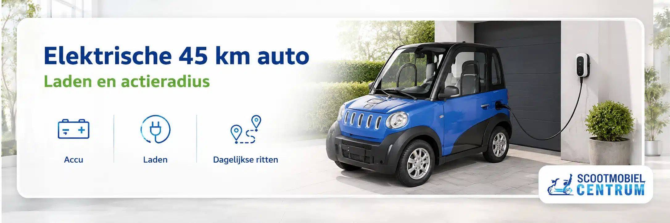 Kou, verwarming, snelheid en extra gewicht beïnvloeden de actieradius van een elektrische 45 km auto