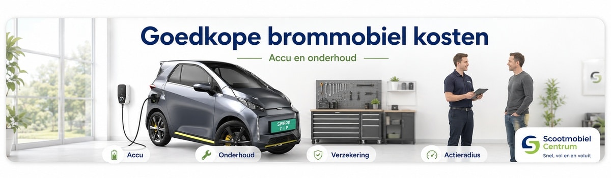 Goedkope brommobiel kosten vergelijken op accu onderhoud verzekering en actieradius