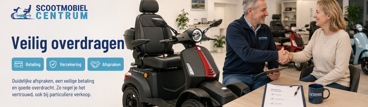 Scootmobiel verkopen veilig overdragen betaling verzekering en verkoopafspraak regelen