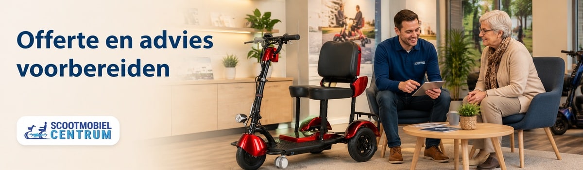 Offerte en advies voorbereiden voor Wmo scootmobiel aanvraag
