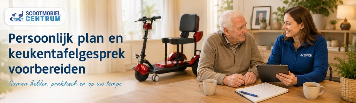 Persoonlijk plan en keukentafelgesprek voorbereiden voor Wmo scootmobiel aanvraag